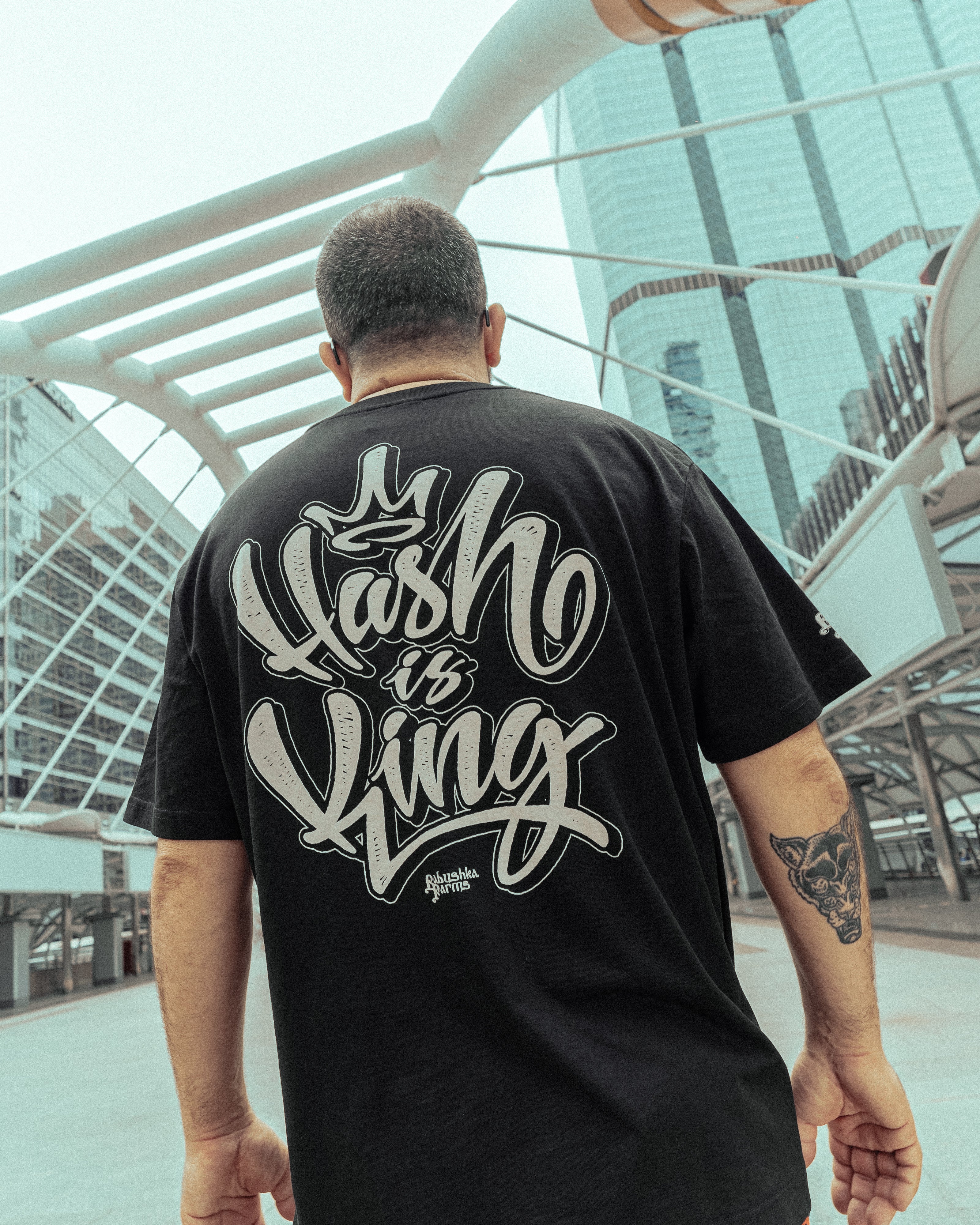 HASH IS KING T-SHIRT BLACK