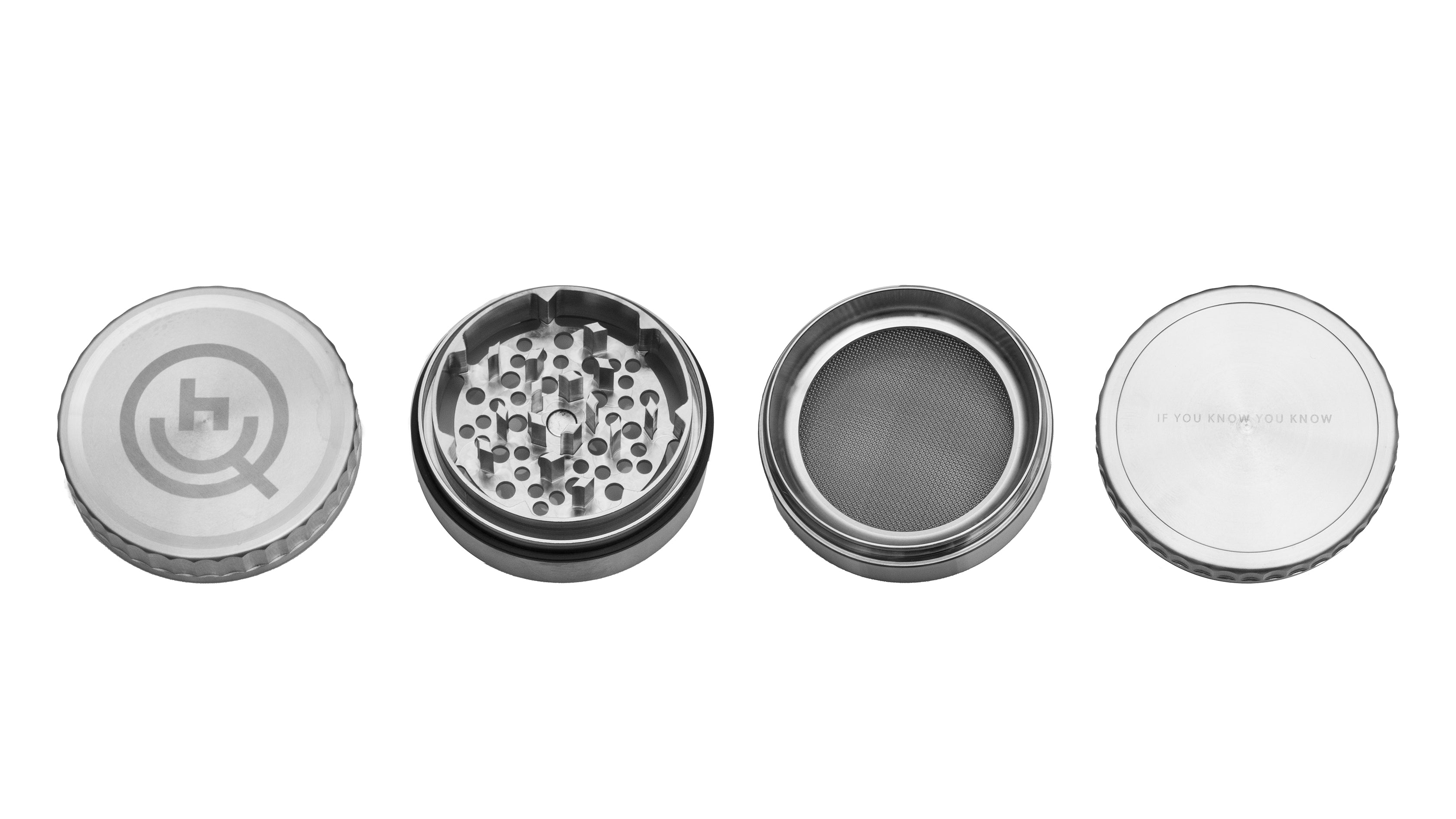 STAINLESS STEEL GRINDER HQ X IASO - 4 PIECE