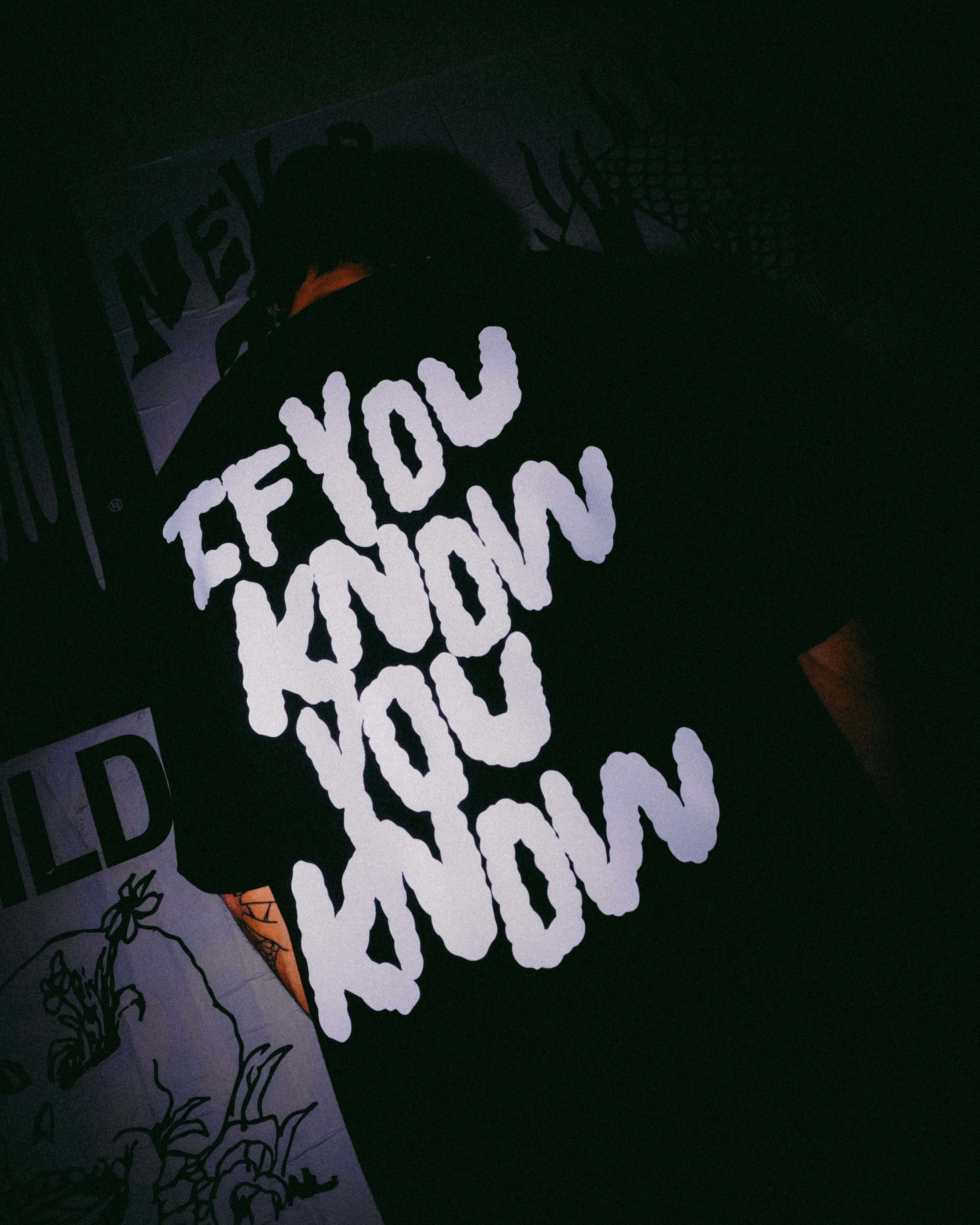 IF YOU KNOW YOU KNOW T-SHIRT BLACK
