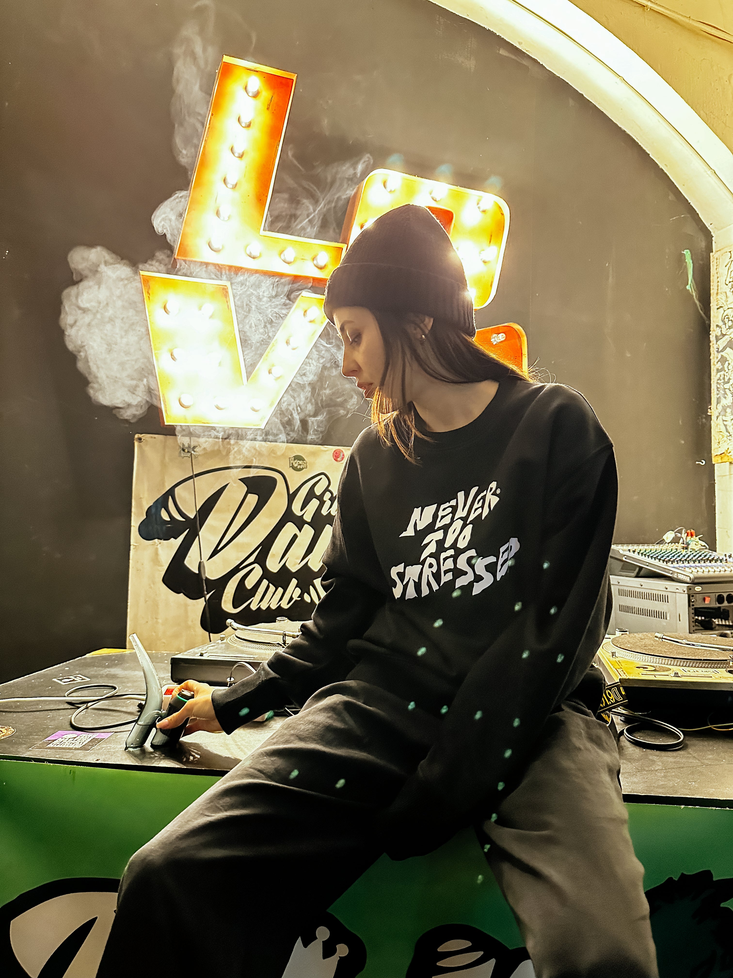 NEVER TOO STRESSED SWEATSHIRT